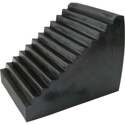 Wheel Chock, 9-1/2" x 6-1/2" x 7-1/2", Black Superchem Industries