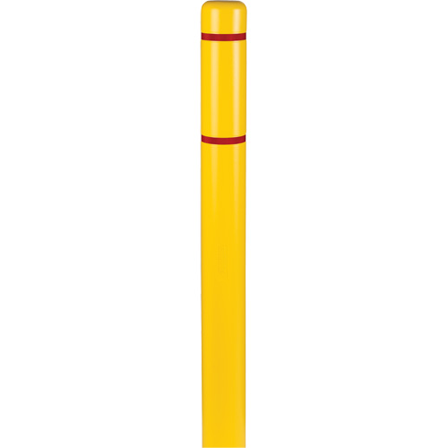 Polyethylene Bollard Covers, 4-1/2" Dia. x 52" L, Yellow Superchem Industries