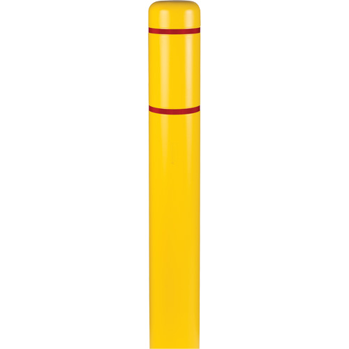 Polyethylene Bollard Covers, 6-5/8" Dia. x 52" L, Yellow Superchem Industries