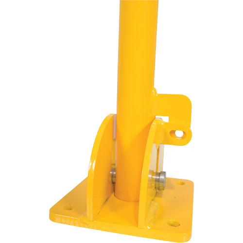 Butoirs repliables, Acier, 42" h x 1-3/4" la, Jaune Superchem Industries