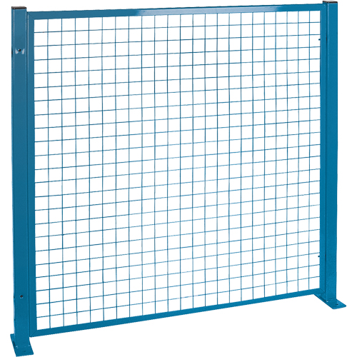 Perimeter Guards - Mesh Style, 4' H x 4' W, Blue Superchem Industries