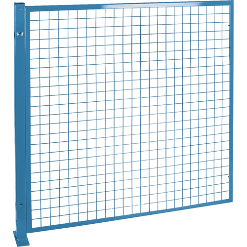 Protecteurs de p&eacute;rim&egrave;tre - Style treillis m&eacute;tallique, 4' h x 4' la, Bleu Superchem Industries