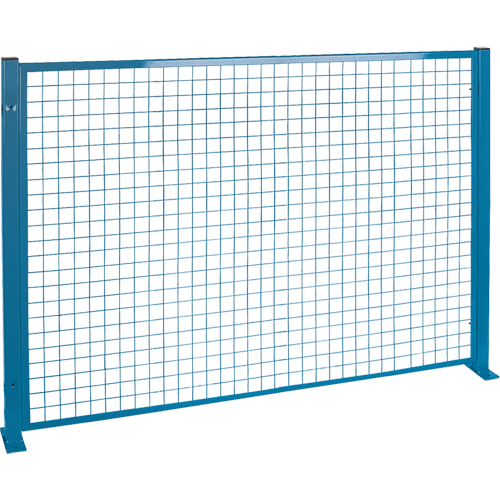 Perimeter Guards - Mesh Style, 4' H x 8' W, Blue Superchem Industries