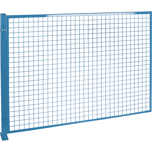 Perimeter Guards - Mesh Style, 4' H x 8' W, Blue Superchem Industries