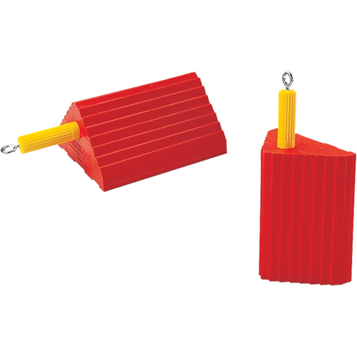 Cales-roue pour usage g&eacute;n&eacute;ral, Polyur&eacute;thane, Orange, 10" la x 8-1/2" p x 5" h Superchem Industries