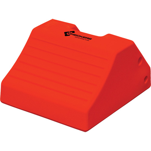 Cales-roue robustes, Polyur&eacute;thane, Jaune s&eacute;curit&eacute;, 15-1/2" la x 17-7/10" p x 10" h Superchem Industries