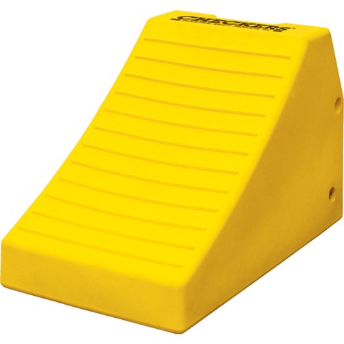 Cales-roue robustes, Polyur&eacute;thane, Jaune s&eacute;curit&eacute;, 14-1/2" la x 24-3/5" p x 16" h Superchem Industries