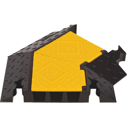 Yellow Jacket&reg; 3-Channel Heavy Duty Cable Protector - Right Turn Superchem Industries