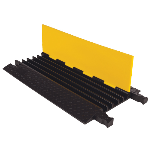 Protecteur de c&acirc;ble robuste Yellow Jacket, 5 canaux, 36" lo x 19,75" la x 1,875" h Superchem Industries