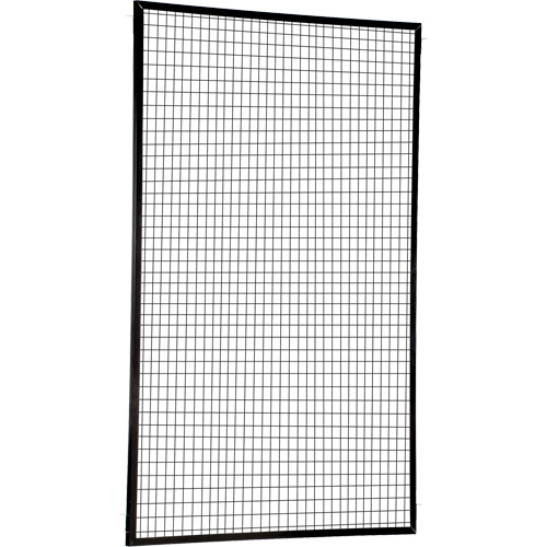 Adjustable Perimeter Guard Panel, 8' H x 5' W, Black Superchem Industries