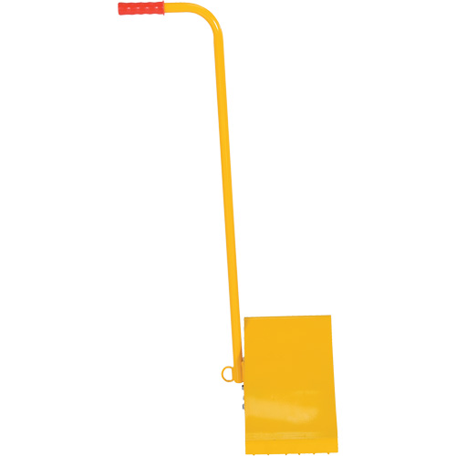 Ergo Handle Wheel Chock, Steel, Yellow, 8" W x 10-3/4" D x 9-1/8" H Superchem Industries