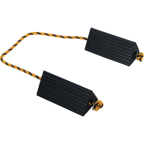 Airline Wheel Chock, 5" x 10" x 4-1/2", Black Superchem Industries