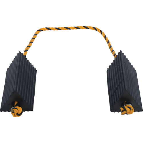 Airline Wheel Chock, 5" x 10" x 4-1/2", Black Superchem Industries