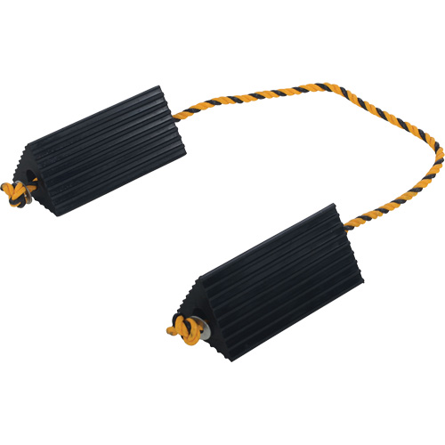 Airline Wheel Chock, 5" x 10" x 4-1/2", Black Superchem Industries