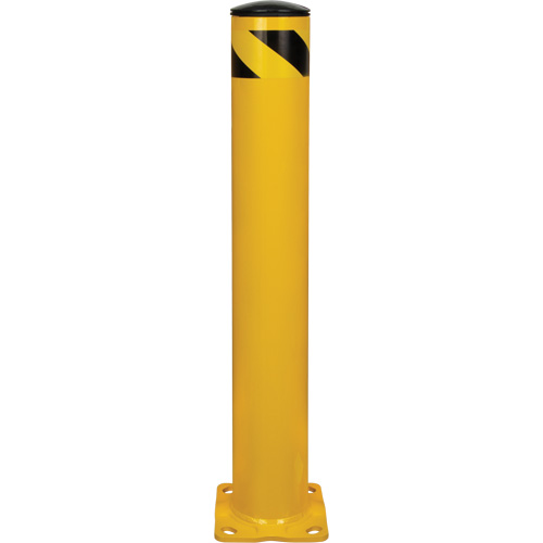 Safety Bollard, Steel, 36" H x 5-1/2" W, Yellow Superchem Industries