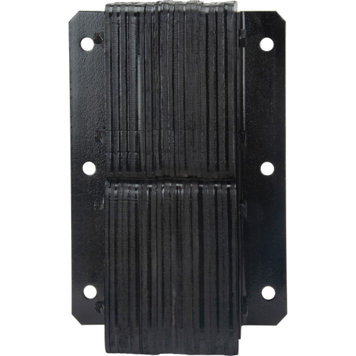 Laminated Dock Bumpers, Vertical, Rubber, 11" W x 4" D x 20" H Superchem Industries