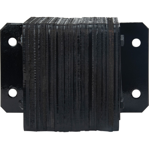 Laminated Dock Bumpers, Horizontal, Rubber, 12" W x 4" D x 10" H Superchem Industries