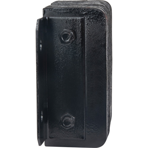 Laminated Dock Bumpers, Horizontal, Rubber, 12" W x 4" D x 10" H Superchem Industries