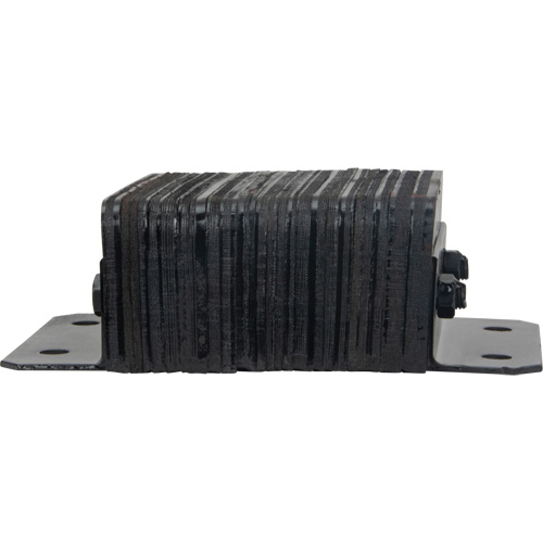 Laminated Dock Bumpers, Horizontal, Rubber, 12" W x 4" D x 10" H Superchem Industries