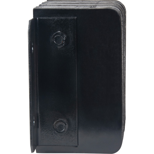 Laminated Dock Bumpers, Horizontal, Rubber, 12" W x 6" D x 10" H Superchem Industries