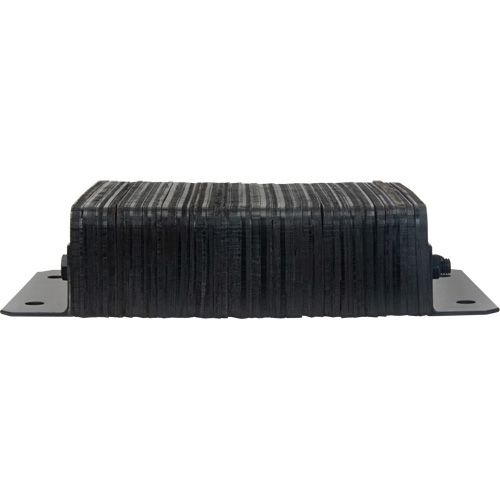 Laminated Dock Bumpers, Horizontal, Rubber, 18" W x 4" D x 12" H Superchem Industries