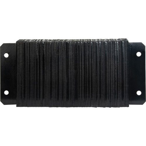 Laminated Dock Bumpers, Horizontal, Rubber, 24" W x 4" D x 12" H Superchem Industries