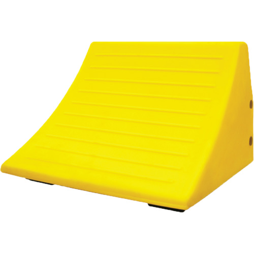 70 Ton Large Equipment Wheel Chock with Handle, Urethane, Yellow Superchem Industries