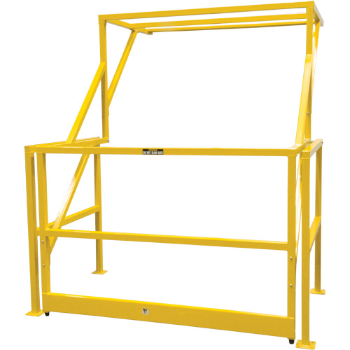 Barri&egrave;re de s&eacute;curit&eacute; pour mezzanine, 70" lo x 77" ha, 78" &eacute;lev&eacute;e, Jaune Superchem Industries