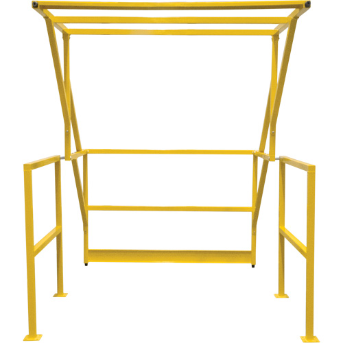 Barri&egrave;re de s&eacute;curit&eacute; pour mezzanine, 70" lo x 77" ha, 78" &eacute;lev&eacute;e, Jaune Superchem Industries