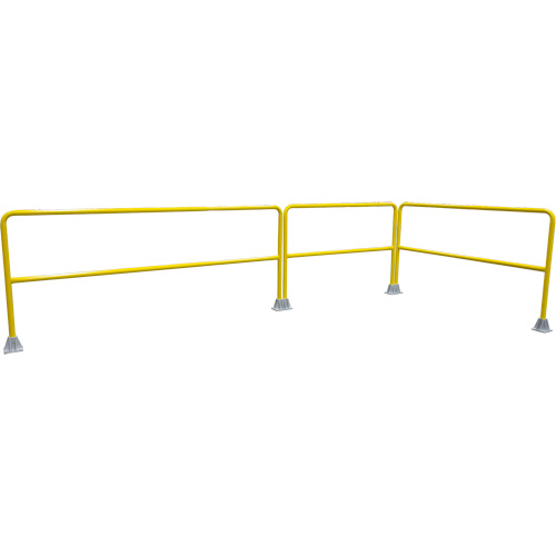 Garde-corps pour barri&egrave;re de s&eacute;curit&eacute;, Acier, 60" lo x 42" h, Jaune Superchem Industries