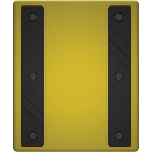 Checkers Safety Heavy-Duty Ultra Class Mining Wheel Chock without Bracket, HDPE, Yellow, 14-1/2" W x 17-1/2" D x 16" H Superchem Industries