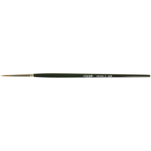 Pinceau d'artiste, Largeur de la brosse de 3/32", Martre rouge, Manche &agrave; Bois Superchem Industries