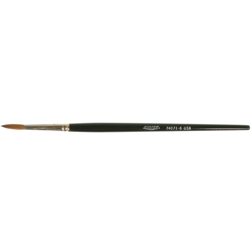 Pinceau d'artiste, Largeur de la brosse de 5/32", Martre rouge, Manche &agrave; Bois Superchem Industries