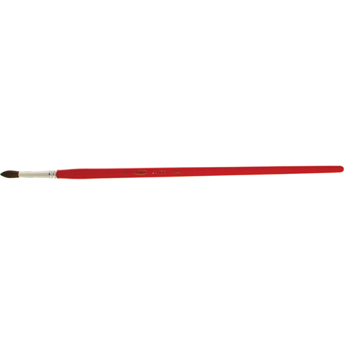 Round Marking Paint Brush, 7/32" Brush Width, Camel Hair, Wood Handle Superchem Industries