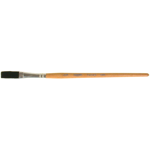One Stroke Paint Brush, 3/8" Brush Width, Ox Hair, Wood Handle Superchem Industries