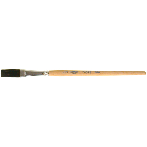 One Stroke Paint Brush, 1/2" Brush Width, Ox Hair, Wood Handle Superchem Industries