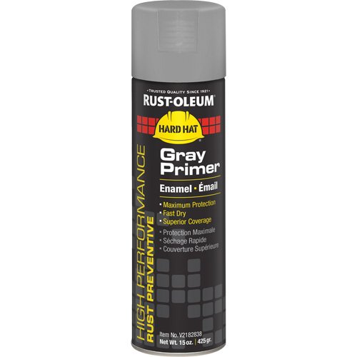 V2100 System Enamel Spray Primer, Gray, Matte, 15 oz., Aerosol Can Superchem Industries