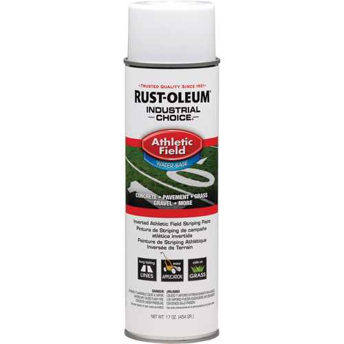 Peinture pour traçage de ligne pour terrain de gymnastique Industrial Choice AF1600, Blanc, 17 oz, Canette a&eacute;rosol Superchem Industries