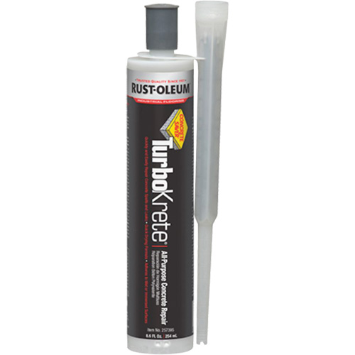 Produit de r&eacute;paration tout usage &agrave; l'&eacute;poxy TurboKrete, Cartouche/Tube, Gris Superchem Industries