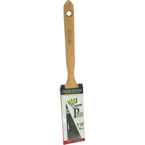 Pinceau angulaire Pro, Poly/nylon, Manche Bois, Largeur de 1-1/2" Superchem Industries