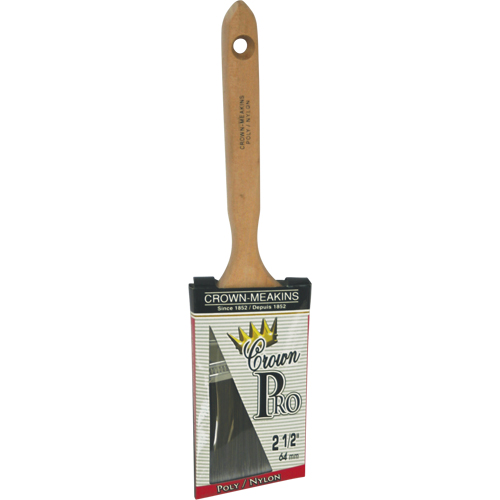 Pinceau angulaire Pro, Poly/nylon, Manche Bois, Largeur de 2-1/2" Superchem Industries
