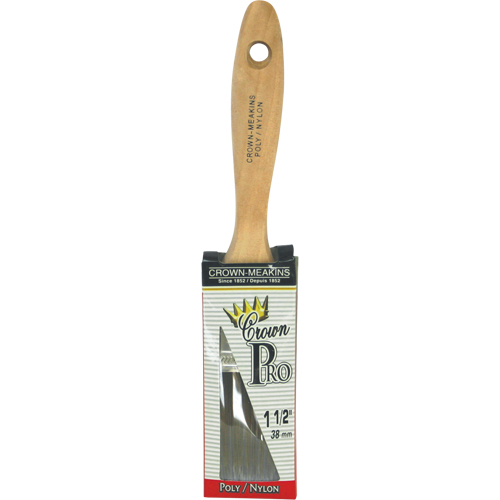 Straight Pro Paint Brush, Poly/Nylon, Wood Handle, 1-1/2" Width Superchem Industries
