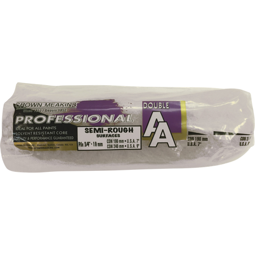 Manchon de rouleau &agrave; peinture synth&eacute;tique professionnel AA, Nap 19 mm (3/4"), 240 mm (9-1/2") l Superchem Industries