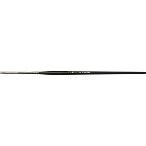 Flat Bristle Artist Brush, 6 mm Brush Width, Red Sable, Wood Handle Superchem Industries
