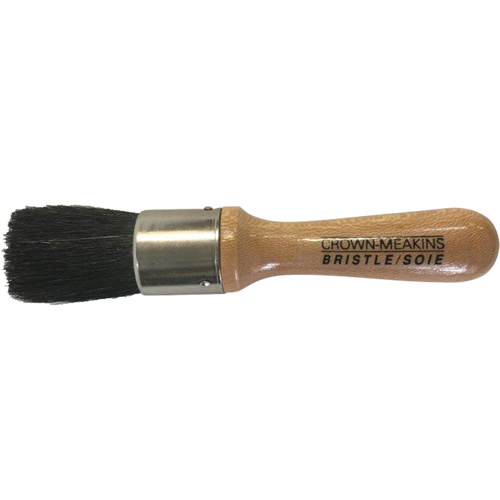 Brosse pour pochoirs, Soies naturelles, Manche Bois, Largeur de 1" Superchem Industries