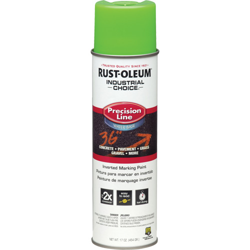 M1800 Water-Based Precision Line Marking Paint, 17 oz., Aerosol Can Superchem Industries