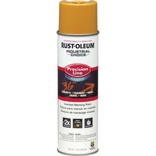 Peinture de marquage lin&eacute;aire de pr&eacute;cision &agrave; base d'eau M1800, 17 oz, Canette a&eacute;rosol Superchem Industries