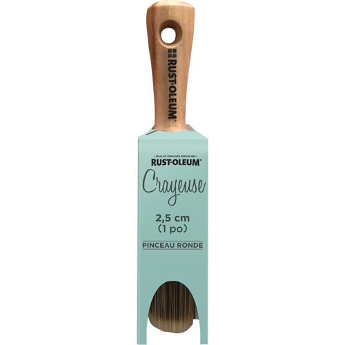 Chalked Oval Paint Brush, Polyester/Synthetic, Wood Handle, 1" Width Superchem Industries