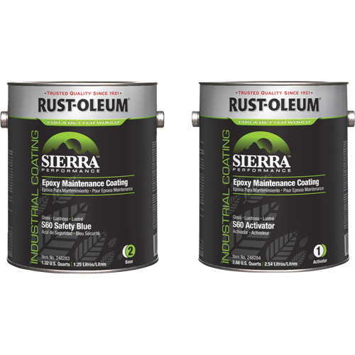 Sierra S60 Water-Based Epoxy Maintenance Coating Kit, Gallon, Blue Superchem Industries