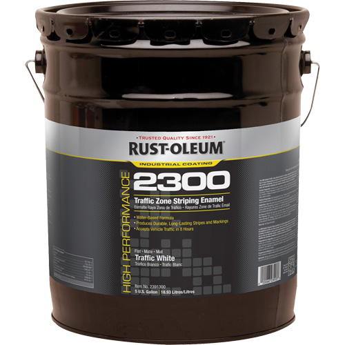 Peinture pour traçage de ligne invers&eacute;e Syst&egrave;me 2300 &agrave; haut rendement, Blanc, 5 gal., Seau Superchem Industries
